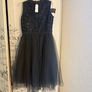 STUNNING! NWT Brunello Cucinelli Girl’s Elegant Black Tutu Dress W/Monili Beads